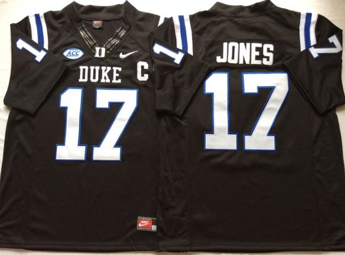 Duke Blue Devils Black #17 JONES