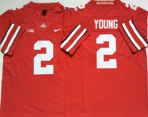 Ohio State Buckeyes #2 Chase Young Red College Football Jersey