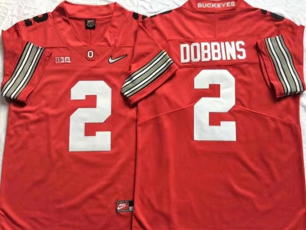 Ohio State Buckeyes #2 J.K. Dobbins Red 2018 Spring Game College Football Limited Jersey