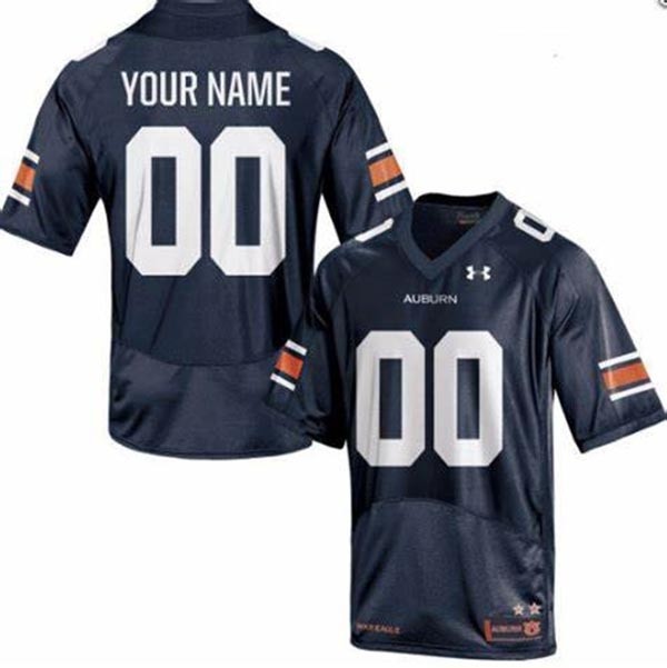 Men's Auburn Tigers Custom Navy Stitched Jersey(Name and number remark in comment column)