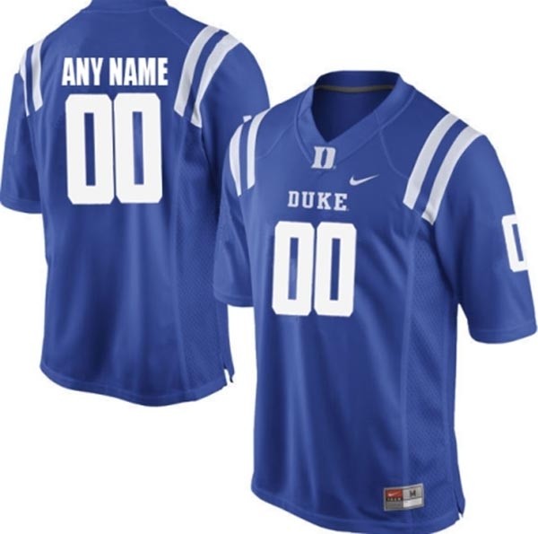 Men's Duke Blue Devils Custom Blue Stitched Jersey(Name and number remark in comment column)