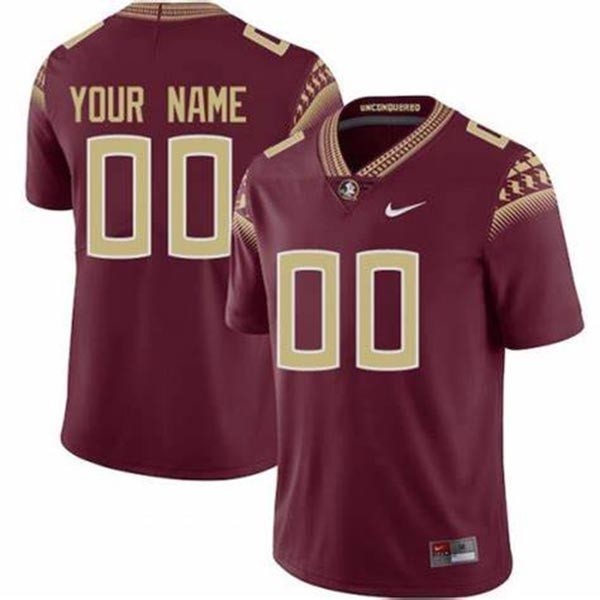 Men's Florida State Seminoles Custom Red Stitched Jersey(Name and number remark in comment column)