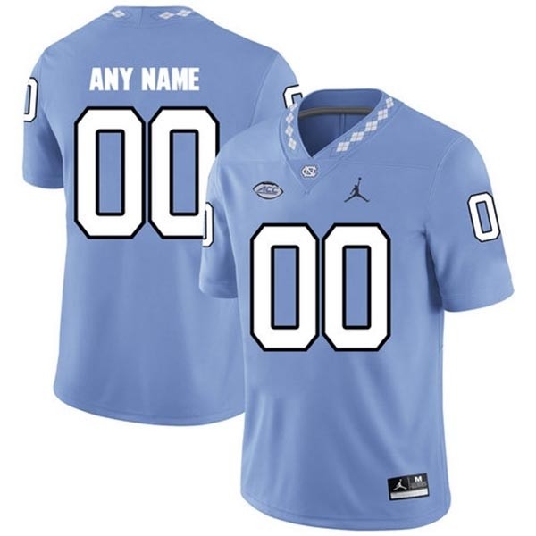 Men's North Carolina Tar Heels Custom Blue Stitched Jersey(Name and number remark in comment column)