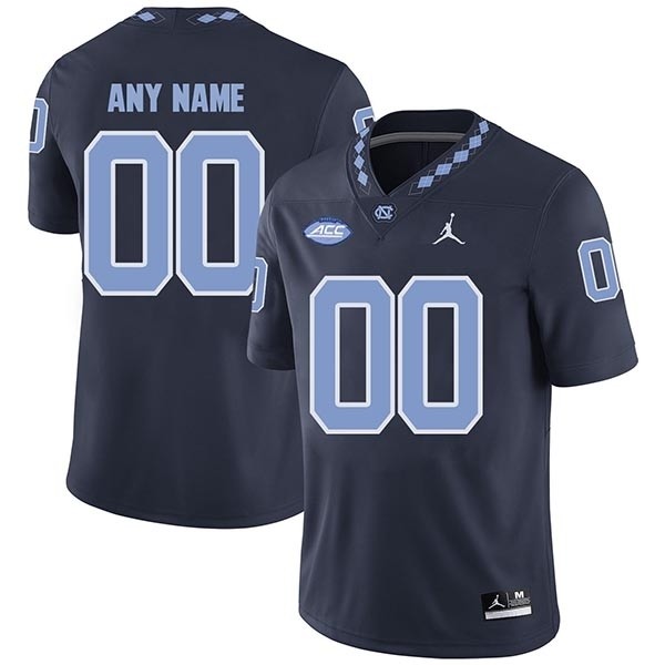 Men's North Carolina Tar Heels Custom Navy Stitched Jersey(Name and number remark in comment column)