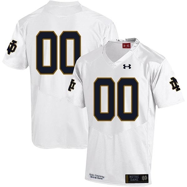 Men's Norte Dame Fighting Irish Custom White Stitched Jersey(Name and number remark in comment column)