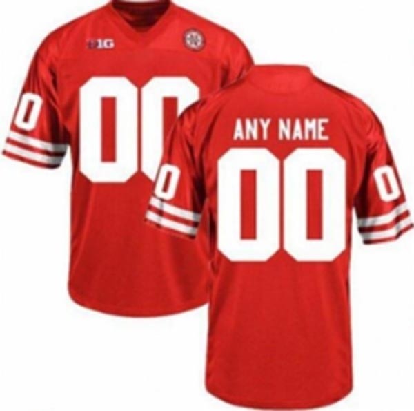 Men's Nebraska Huskers Custom Red Stitched Jersey(Name and number remark in comment column)