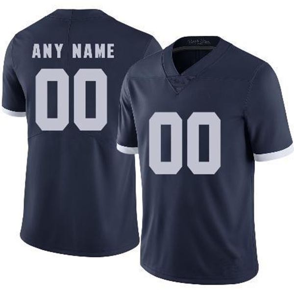 Men's Penn State Nittany Lions Custom Navy Stitched Jersey(Name and number remark in comment column)