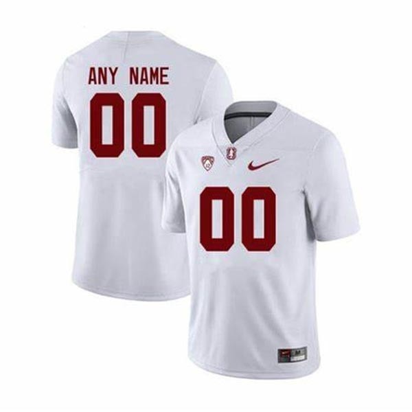 Men's Stanford Cardinals Custom White Stitched Jersey(Name and number remark in comment column)