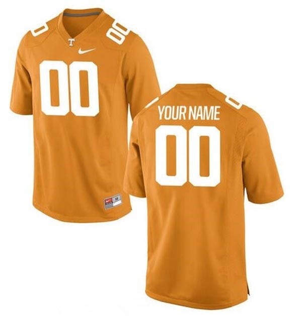 Men's Tennessee Volunteers Custom Orange Stitched Jersey(Name and number remark in comment column)