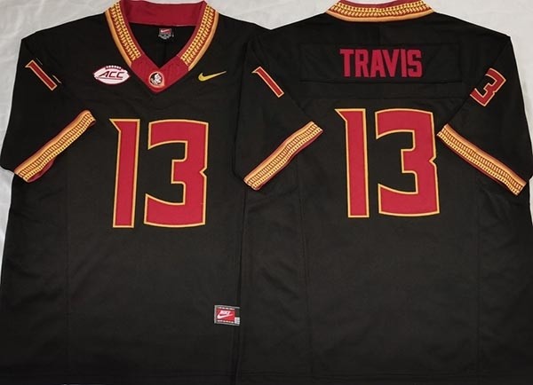 NCAA Florida State Seminoles #13 TRAVIS Black F.U.S.E. Jersey