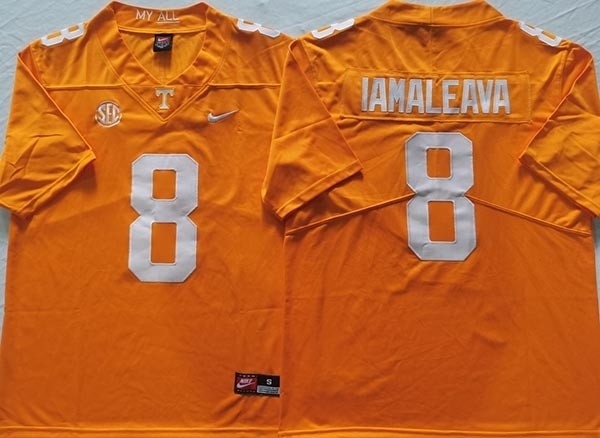 NCAA Tennessee Volunteers #8 IAMALEAVA Orange Jersey