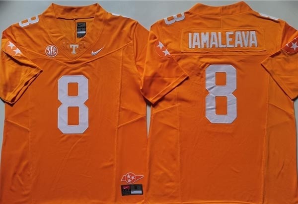 NCAA Tennessee Volunteers #8 IAMALEAVA Orange F.U.S.E. Jersey