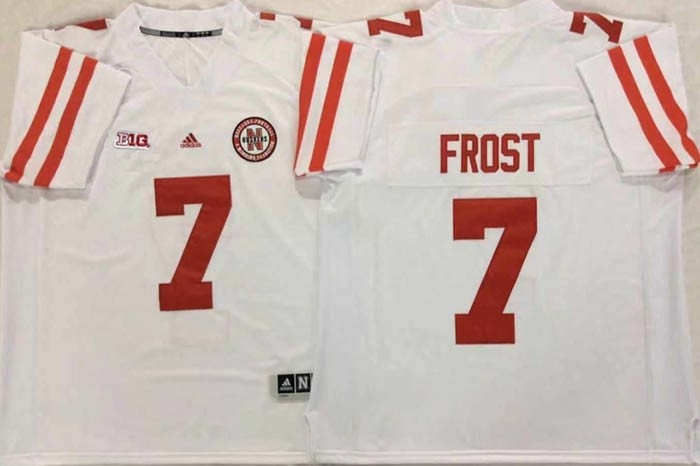 Nebraska Huskers White #7 FROST