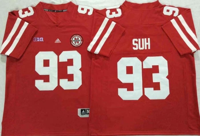 Nebraska Huskers Red #93 SUH