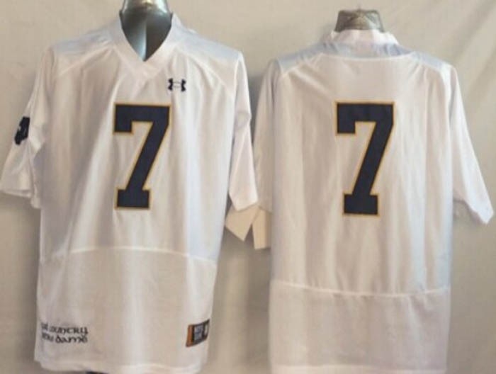 Norte Dame Fighting Irish blue #7 jersey