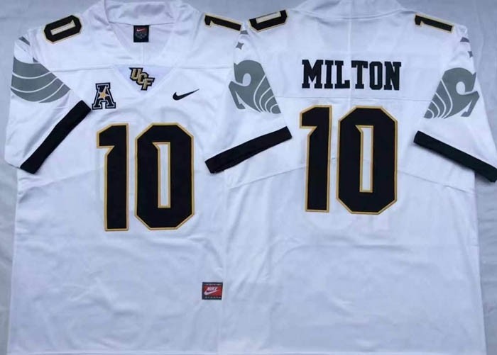 UCF KNIGHTS White #10 MILTON