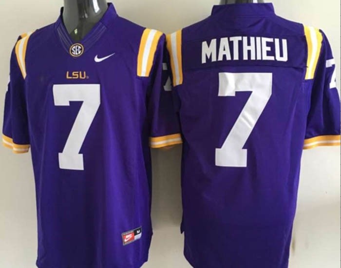 LSU Tigers Purple #7 Mathieu