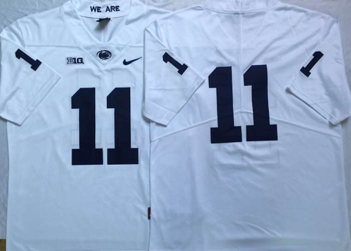 Penn State Nittany Lions White #11 jersey