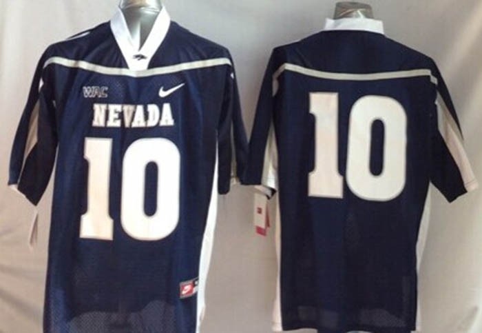 Nevada Wolf Pack blue #10 jersey