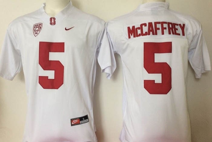 Stanford Cardinals White #5 McCaffrey jersey