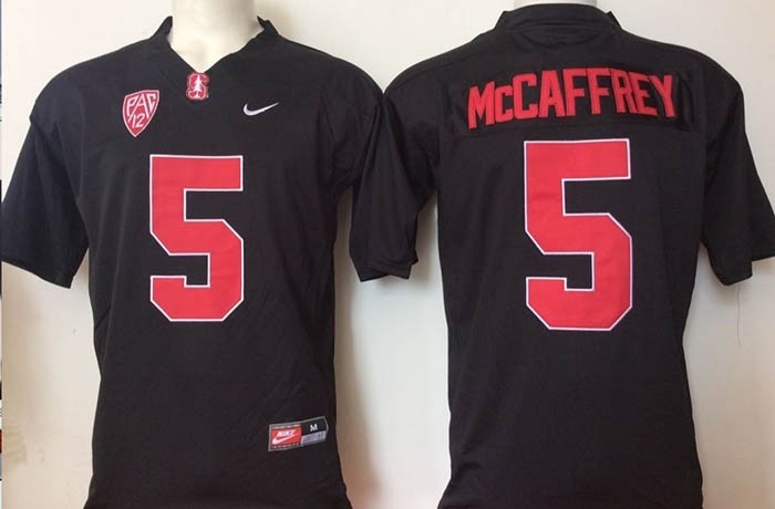 Stanford Cardinals black #5 McCaffrey jersey