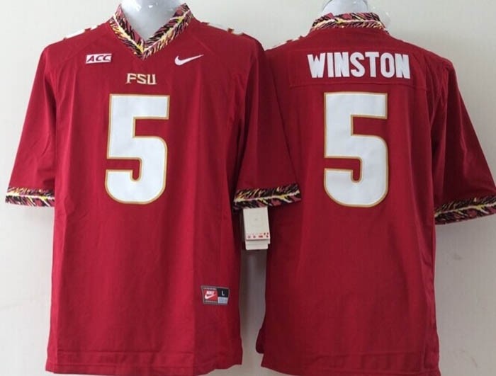 Florida State Seminoles  Winston #5 red jersey