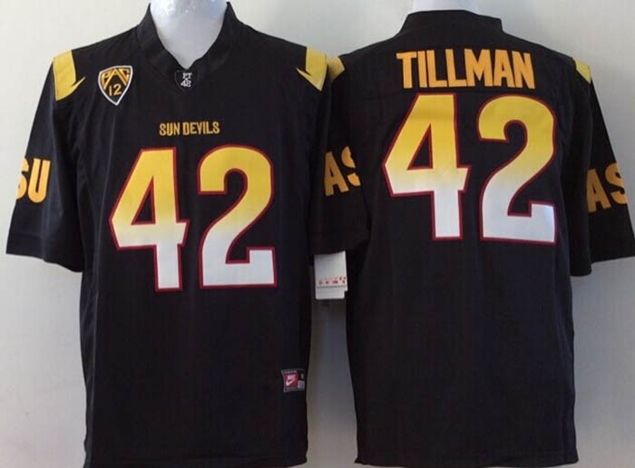 Arizona State Tillman #42 black jersey