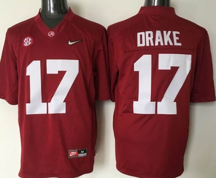 Youth Alabama Crimson Tide Drake #17 red jersey