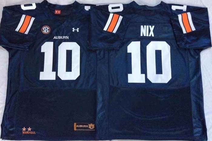 Auburn Tigers Blue #10 NIX