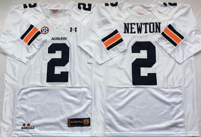 Auburn Tigers White #2 NEWTON