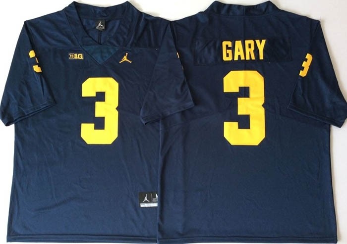 Michigan Wolverines Blue #3 GARY