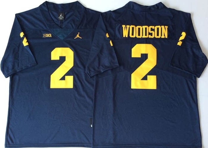 Michigan Wolverines Blue #2 WOODSON