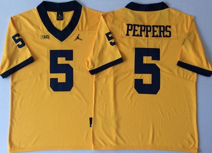 Michigan Wolverines YELLOW #5 PEPPERS