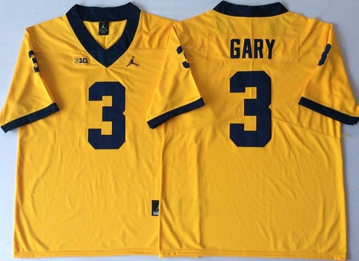 Michigan Wolverines YELLOW #3 GARY