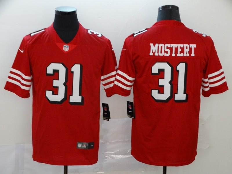 NFL 49ers #31 Raheem Mostert Red Color Rush Vapor Untouchable Limited Jesey