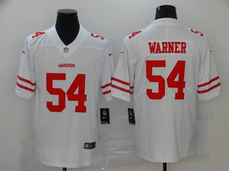 NFL 49ers #54 Fred Warner White 2020 NFL Draft First Round Pick Vapor Untouchable Limited Jersey