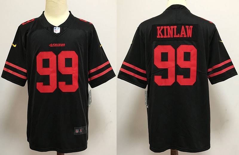 NFL 49ers #99 Javon Kinlaw black Vapor Untouchable Limited Jersey