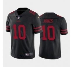 Men's San Francisco 49ers #10 Mac Jones Black 2021 NFL Draft Vapor Limited Jersey