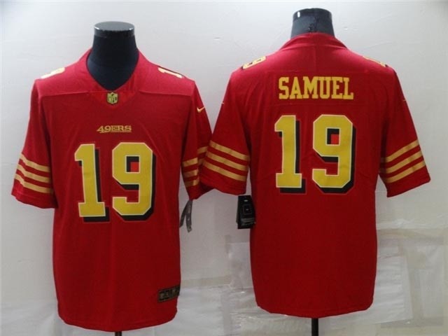 San Francisco 49ers #19 Deebo Samuel Throwback Red God Vapor Limited Jersey