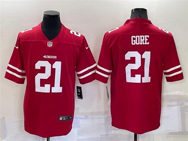 NFL San Francisco 49ers #21 Frank Gore Red Vapor Limited Jersey