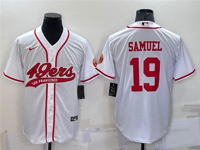 NFL San Francisco 49ers #19 Deebo Samuel White Baseball Cool Base Jersey