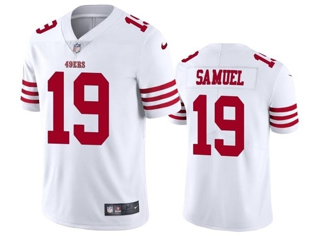 Men's San Francisco 49ers #19 Deebo Samuel 2022 White Vapor Limited Jersey