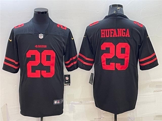 Men's San Francisco 49ers #29 Talanoa Hufanga Black Vapor Limited Jersey