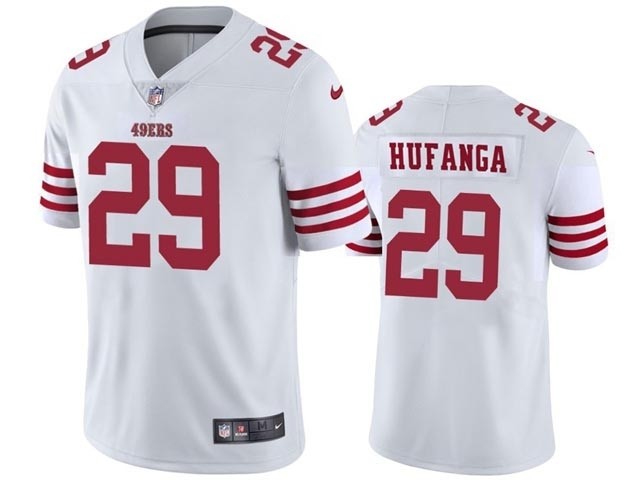 Men's San Francisco 49ers #29 Talanoa Hufanga 2022 New White Vapor Untouchable Stitched Football Jersey