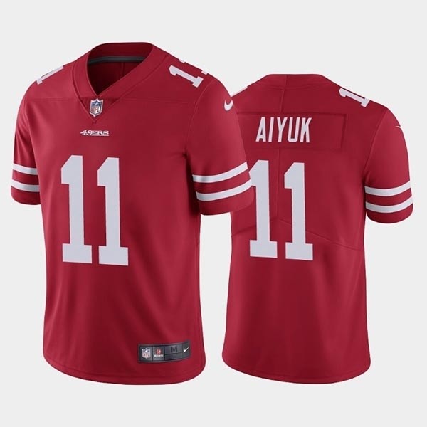 Youth Nike 49ers #11 Brandon Aiyuk Red 2020 NFL Draft First Round Pick Vapor Untouchable Limited Jersey