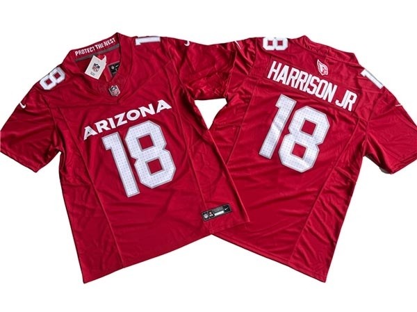 Men's Arizona Cardinals #18 Marvin Harrison Jr. Red Vapor F.U.S.E. Limited Jersey