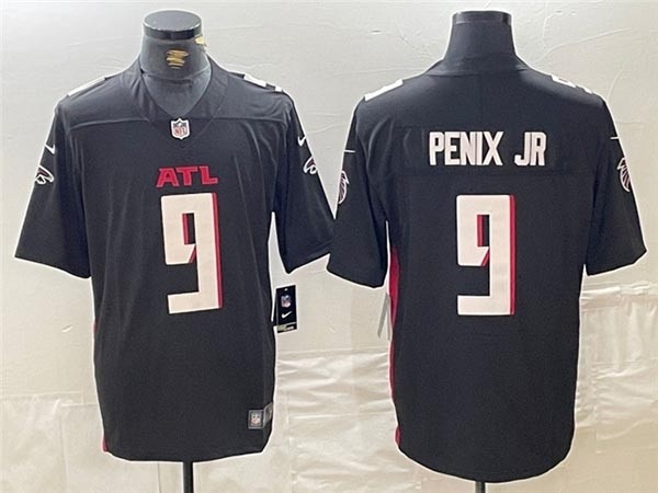 Men's Atlanta Falcons #9 Michael Penix Jr. Black Vapor Limited Jersey