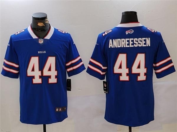 Men's Buffalo Bills #44 Joe Andreessen Blue Vapor Limited Jersey