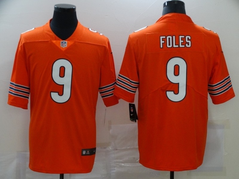 Nike Bears #9 Nick Foles Orange Vapor Untouchable Limited Jersey