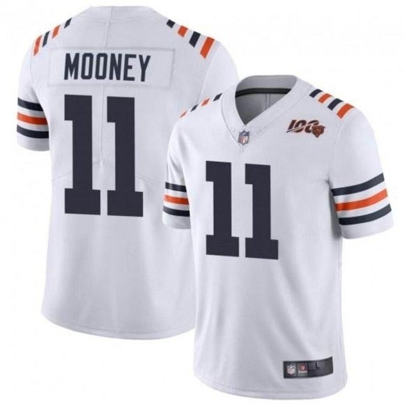 NFL Chicago Bears #11 Darnell Mooney White 100th Vapor Untouchable Limited Jersey